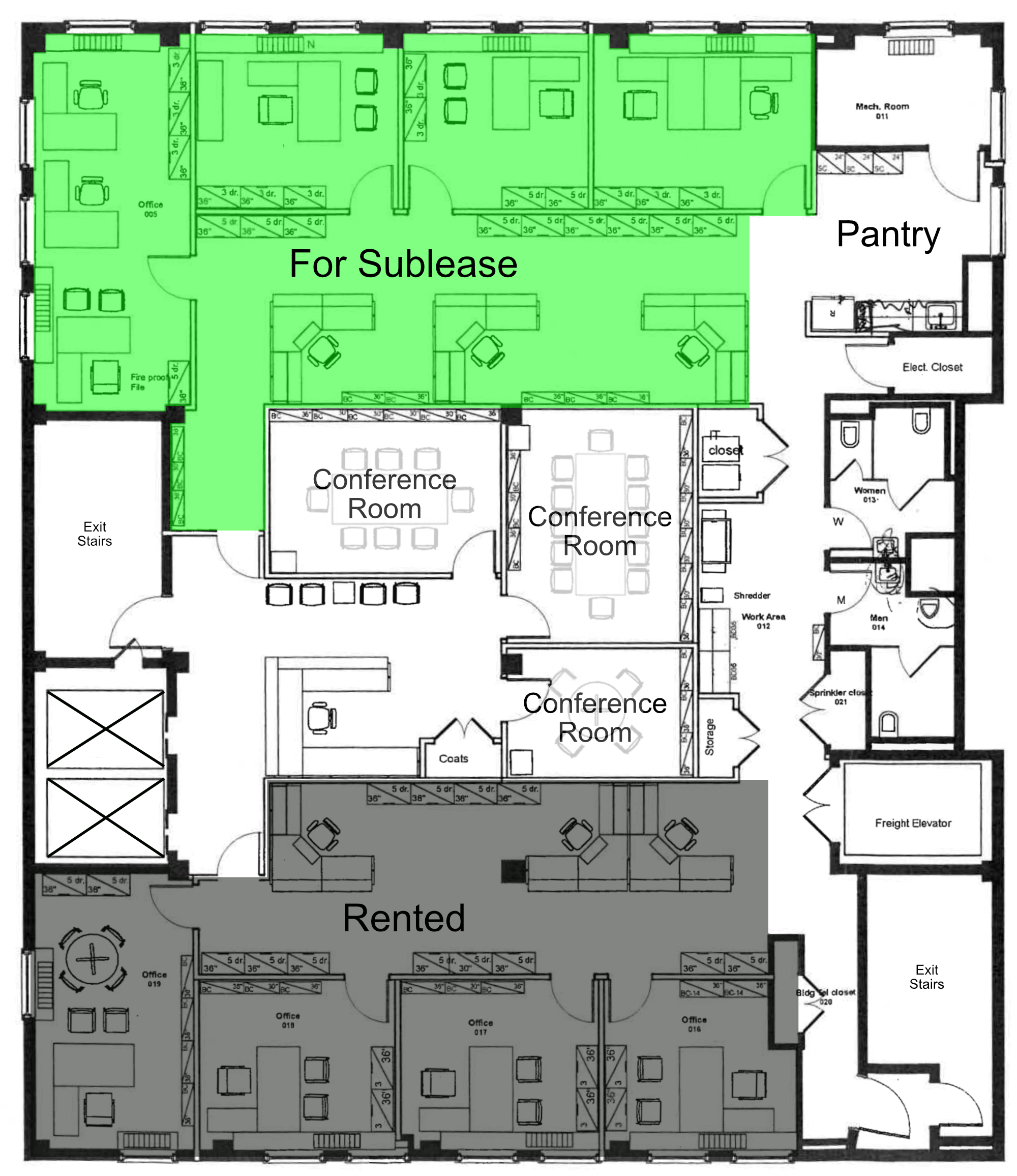 sublease law firm office | office sublets