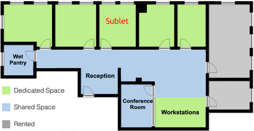 private office for sublease | office sublets law firm office midtown east | office sublets