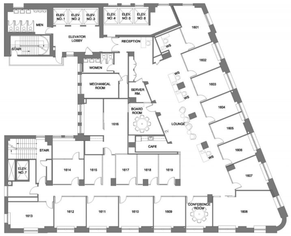floor plan | office sublets columbus circle office space | office sublets