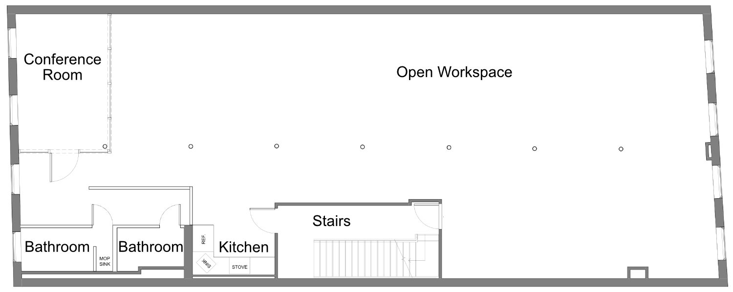 soho office space floor plan | office sublets