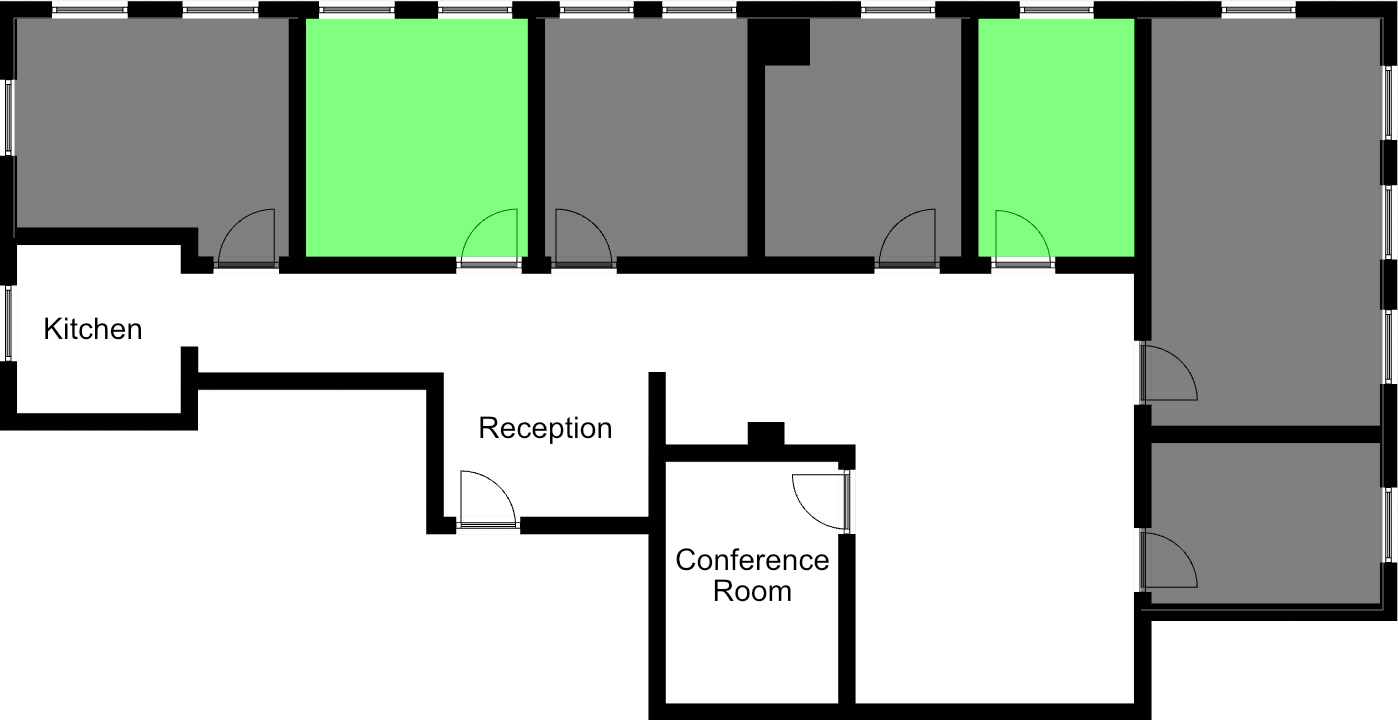 midtown office space floor plan | office sublets