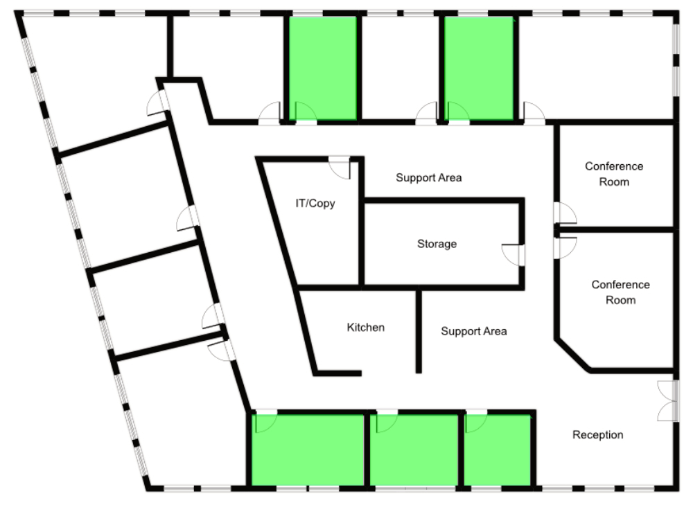 office sublets floor plan