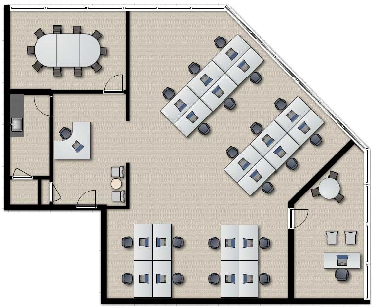 Plaza District Trading Firm Office Sublet