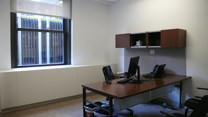 private windowed office for sublease in manhattan